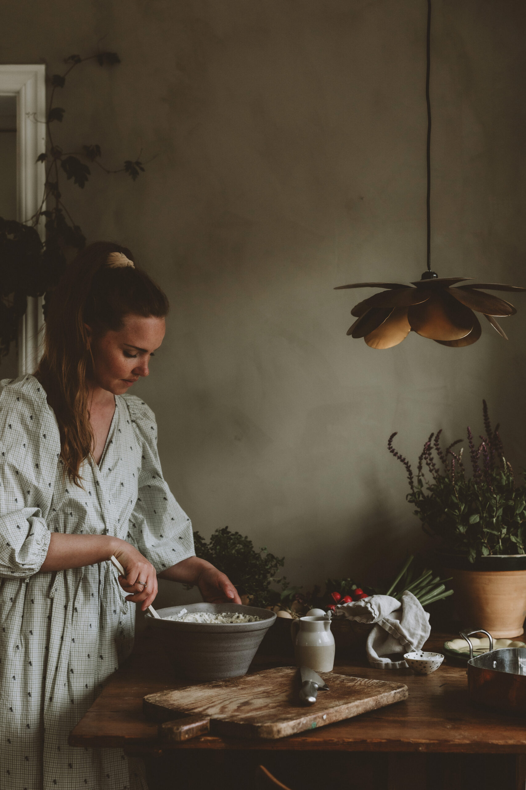 Trädgårdsfocaccia med vårprimörer