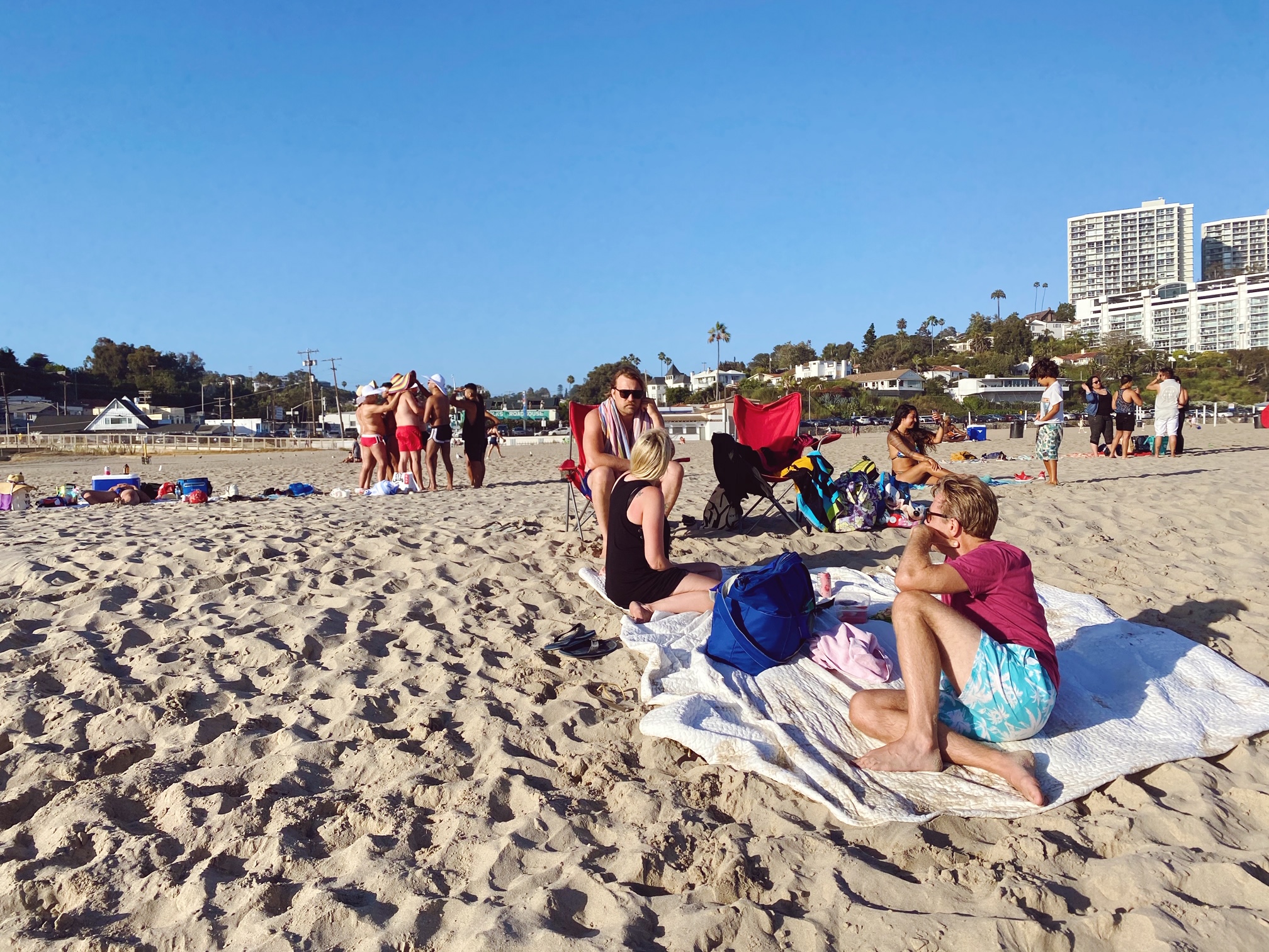 Stranden är bäst sent på eftermiddagen