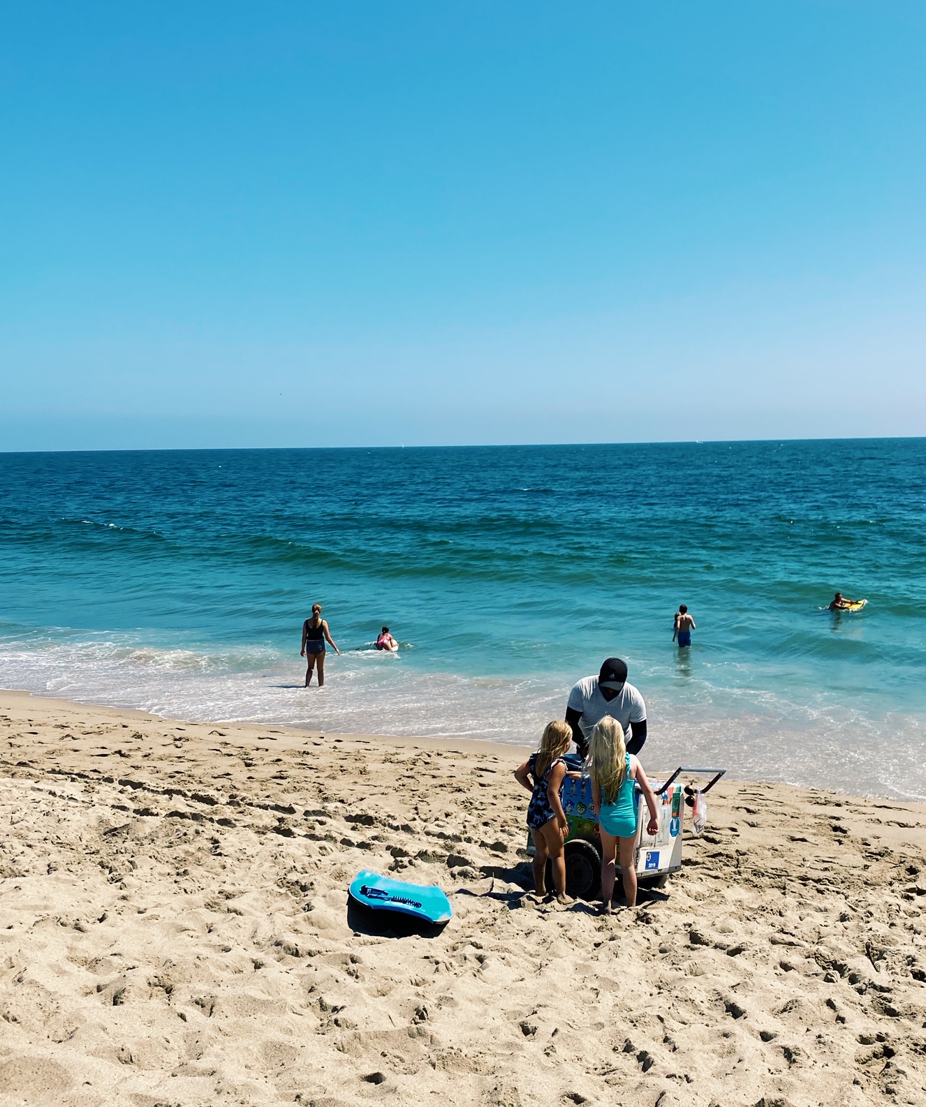 Äntligen ett dopp i Stilla havet