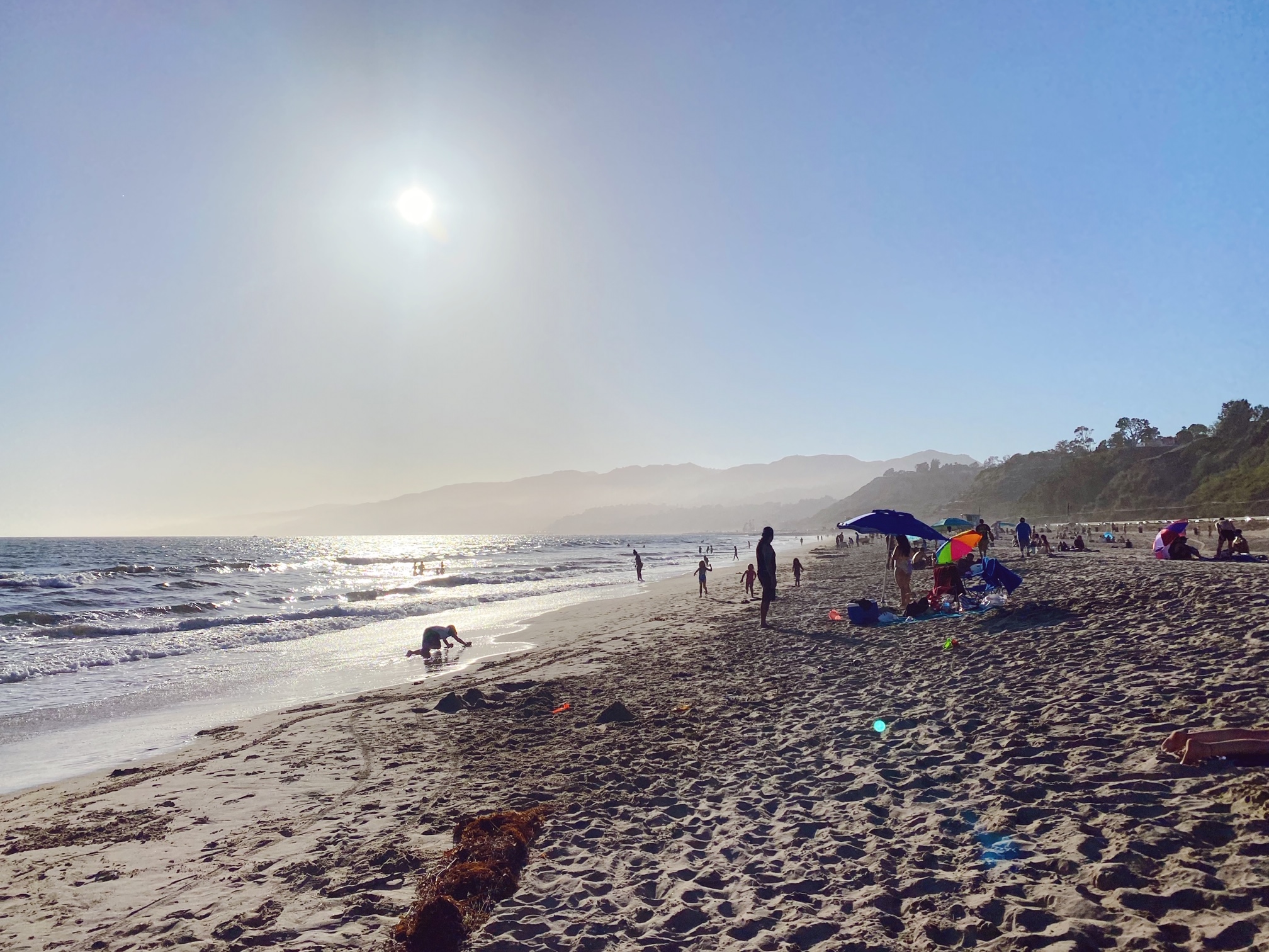 Stranden är bäst sent på eftermiddagen