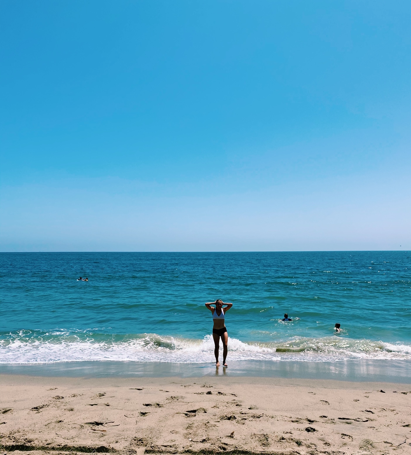 Äntligen ett dopp i Stilla havet