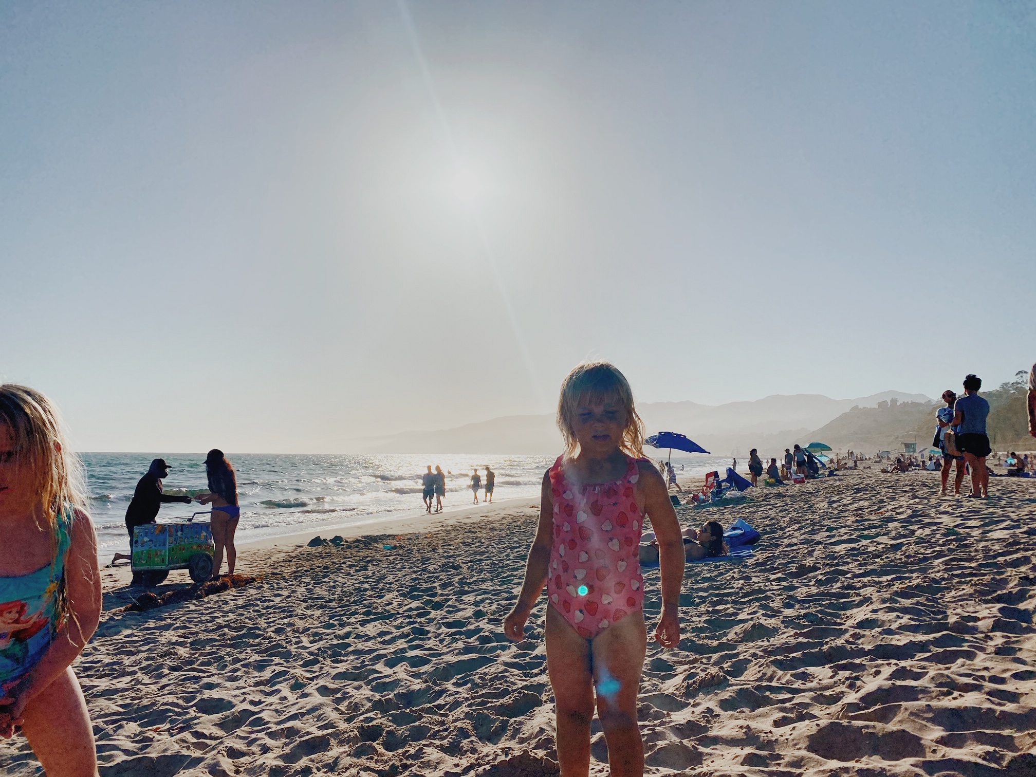 Stranden är bäst sent på eftermiddagen