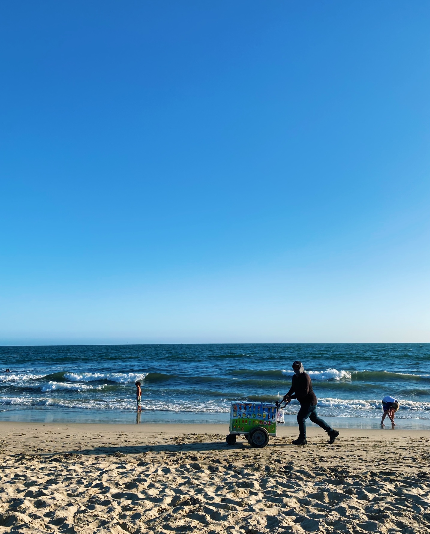Stranden är bäst sent på eftermiddagen