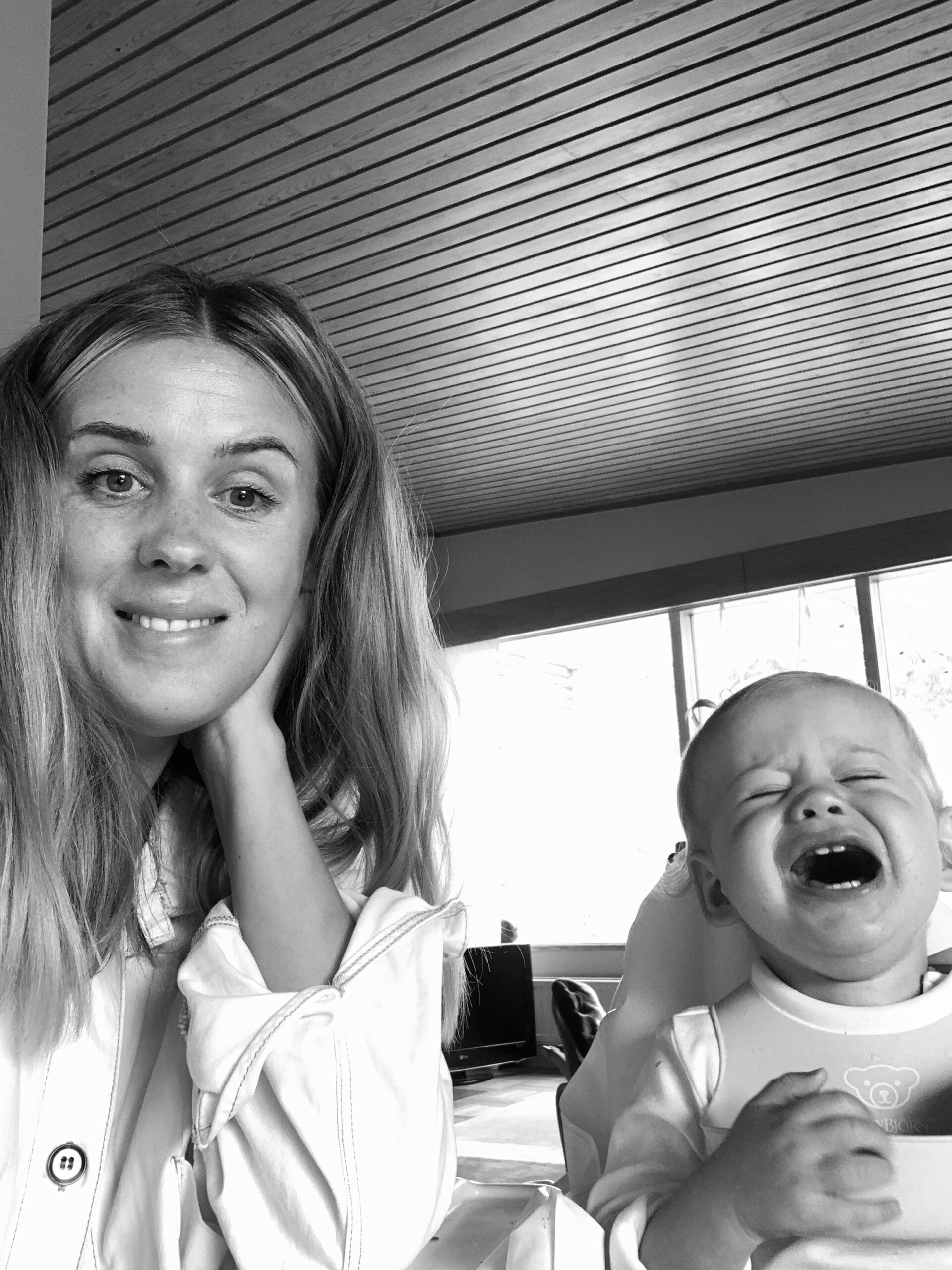 Sura mamman och babyn som bara sover en gång på dagen numera