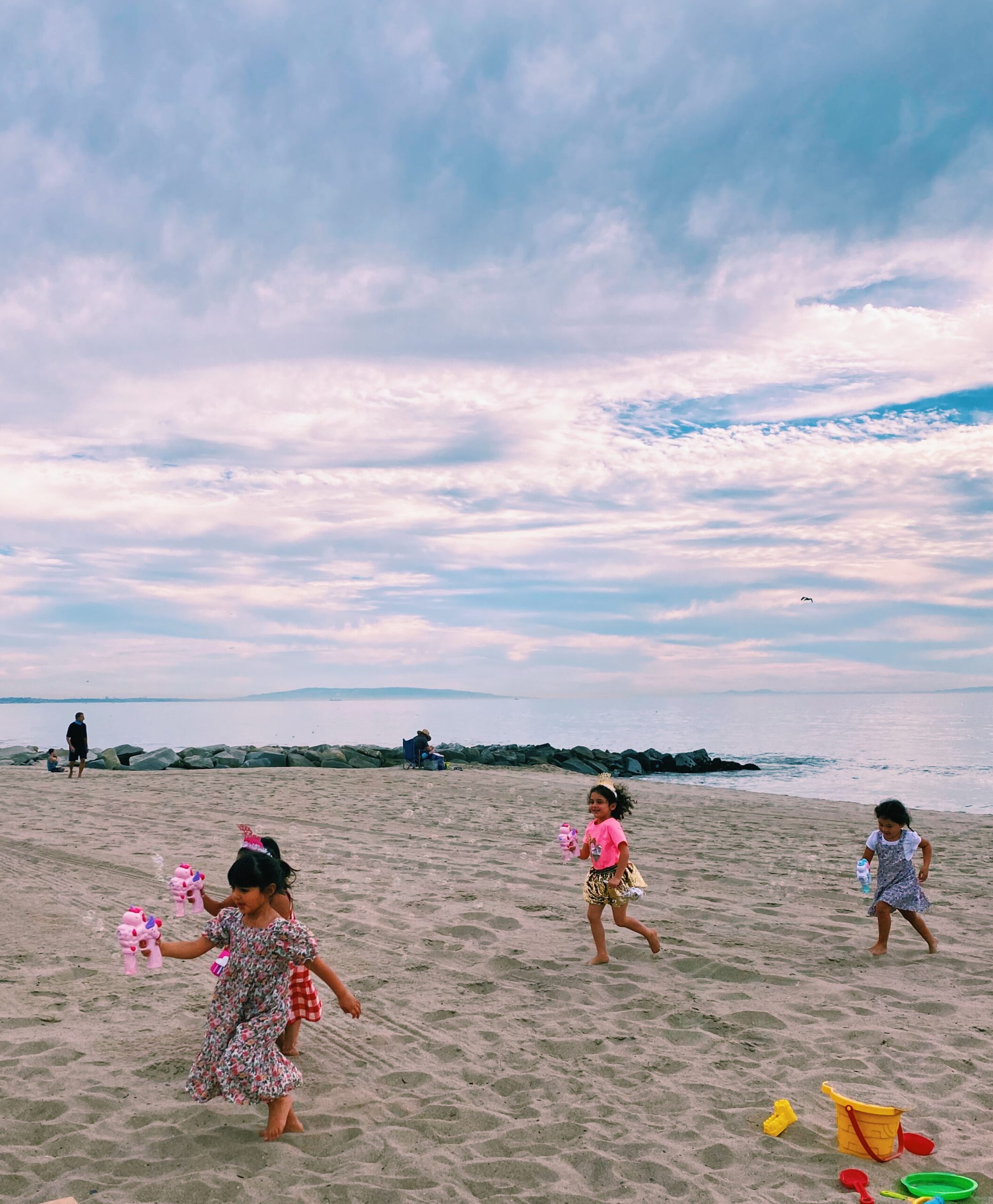 Födelsedagskalas på stranden i Santa Monica