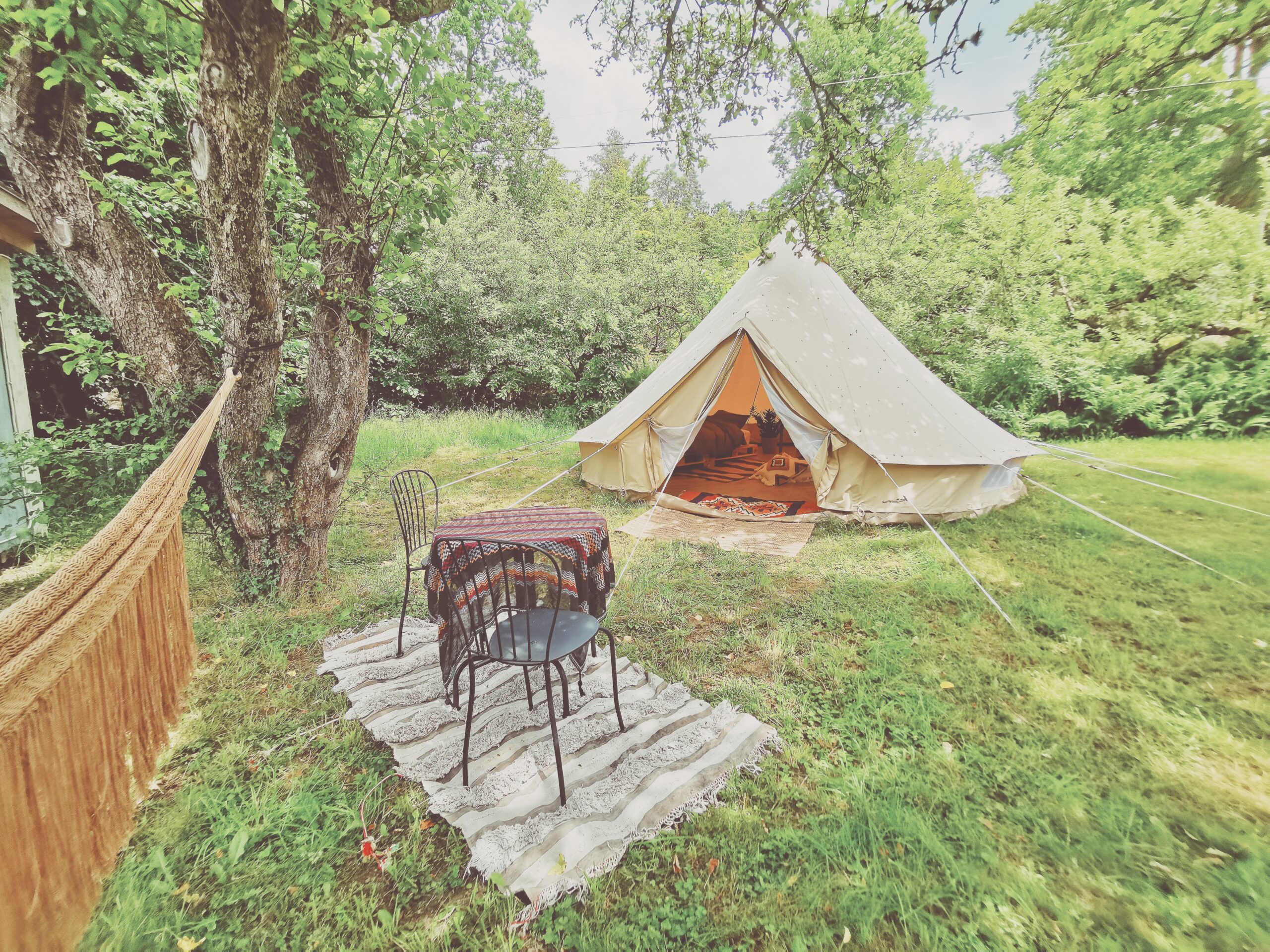Glamping dröm i Äppelskogen