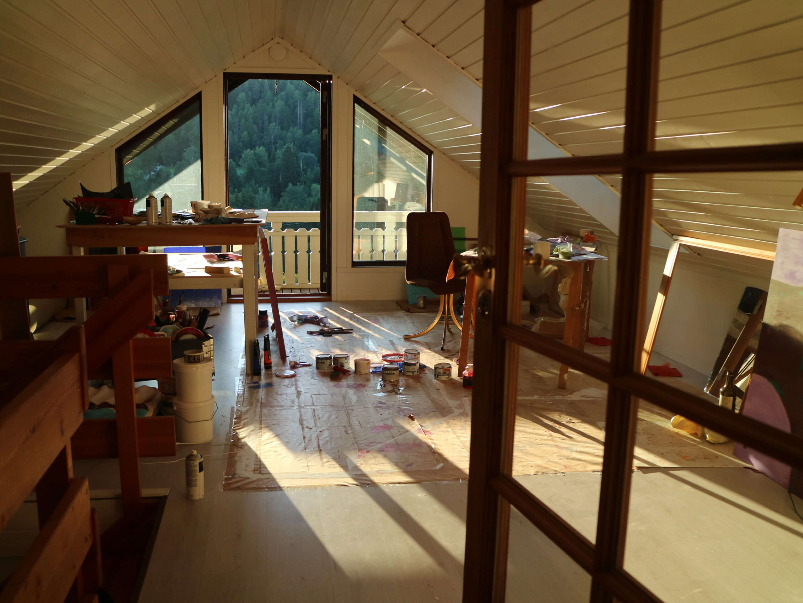 En titt in i min ateljé