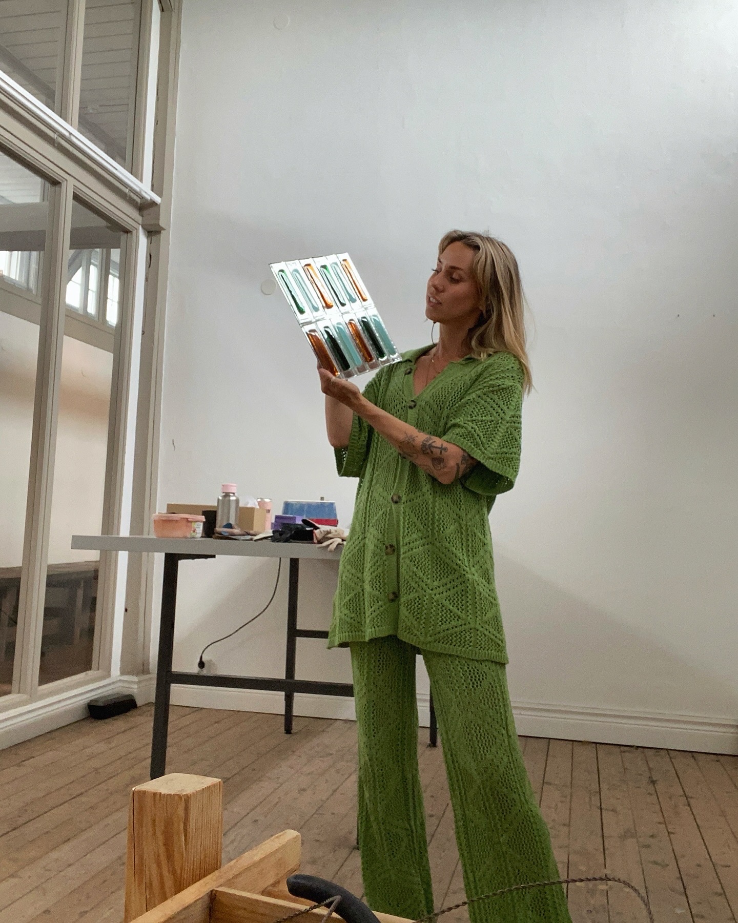 Min nya ateljé i salthallarna