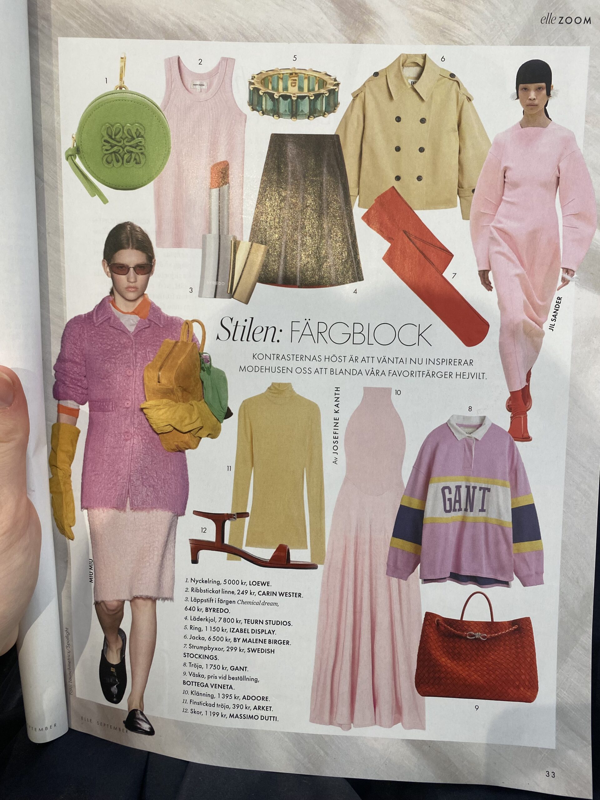 Touches of pink