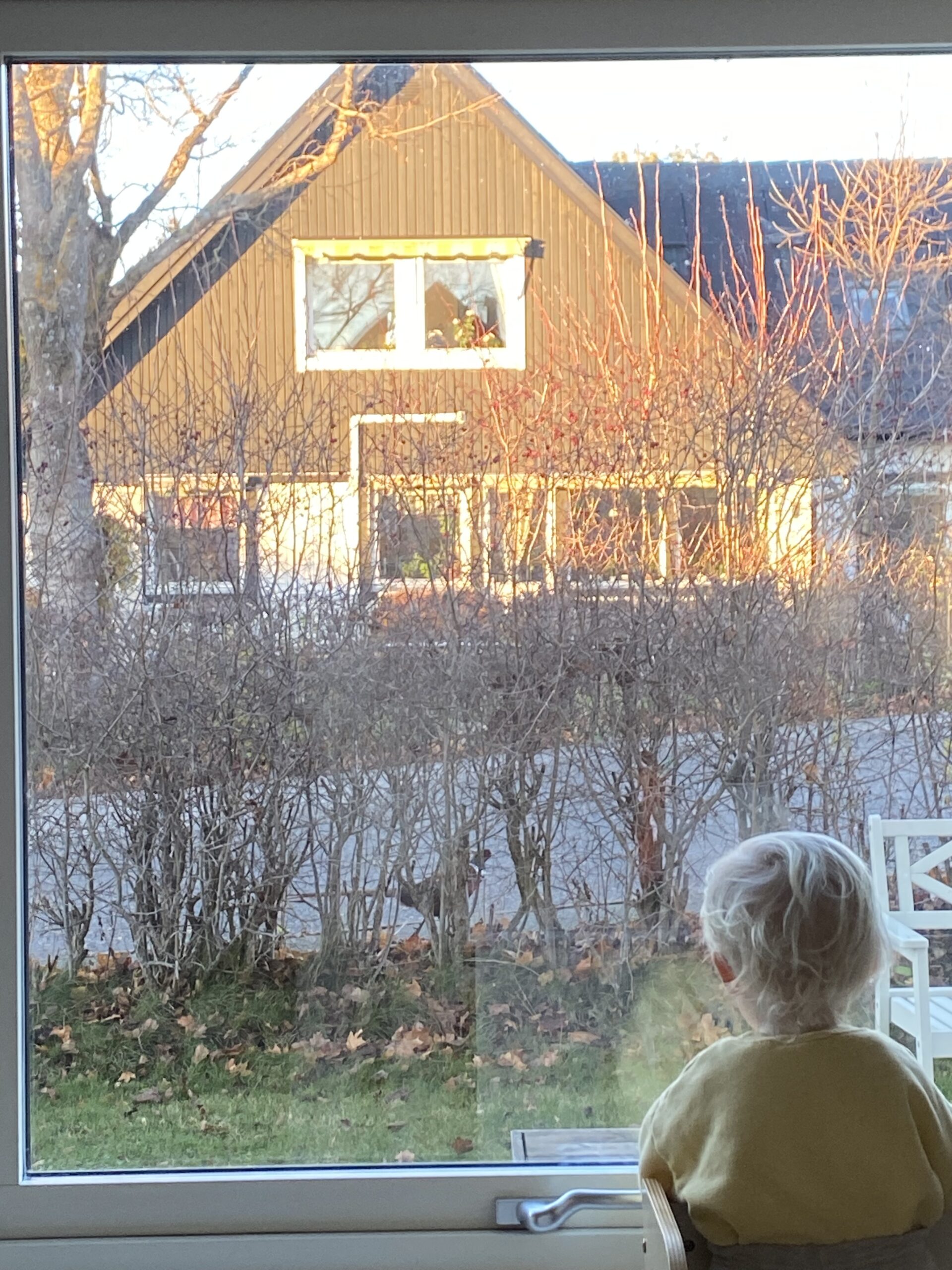 Inleder helgen i soffan