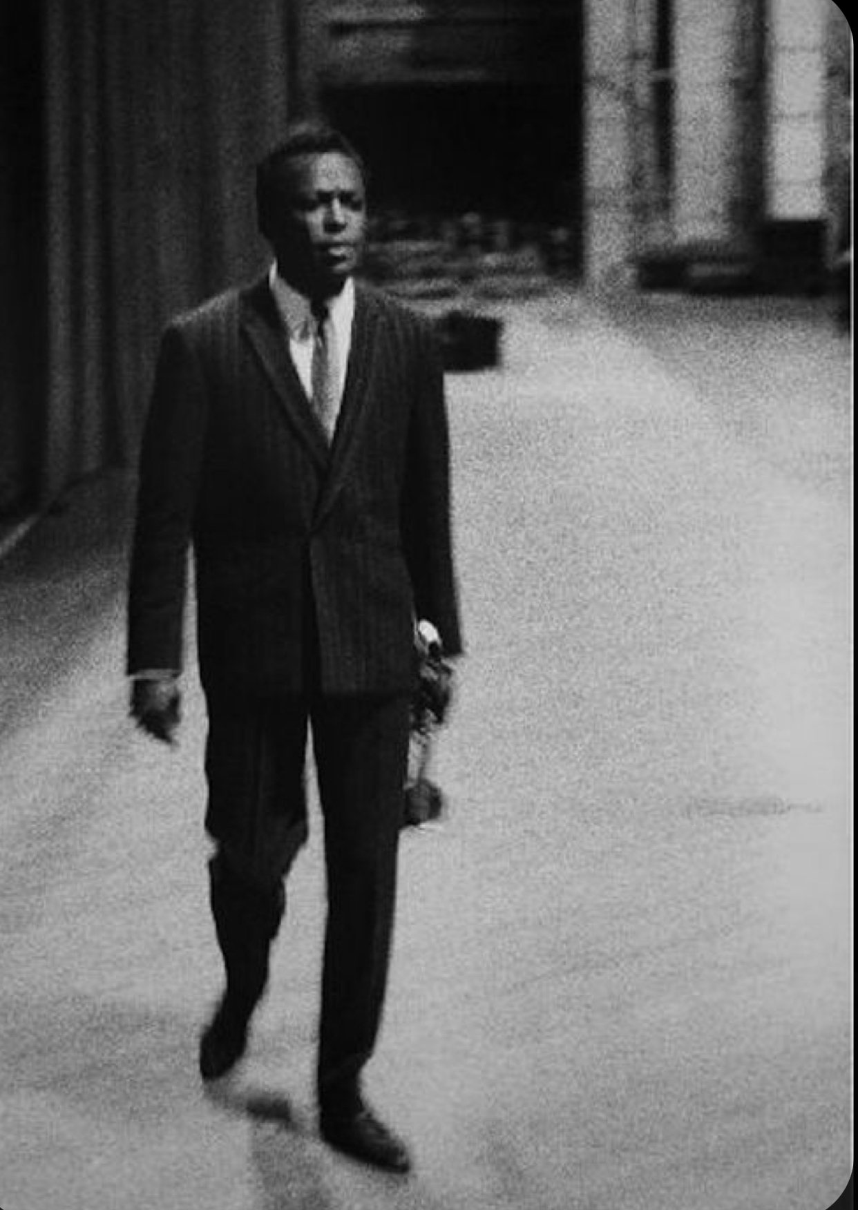 Miles Davis och en handduk