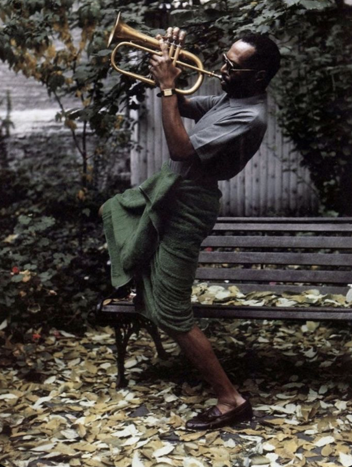 Miles Davis och en handduk