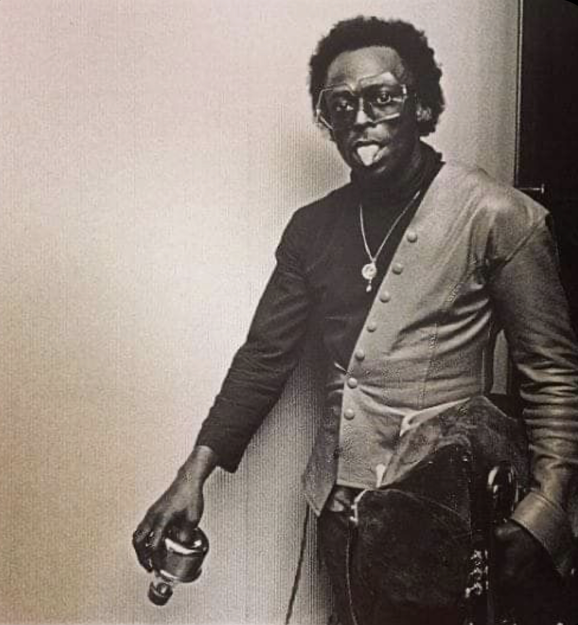Miles Davis och en handduk