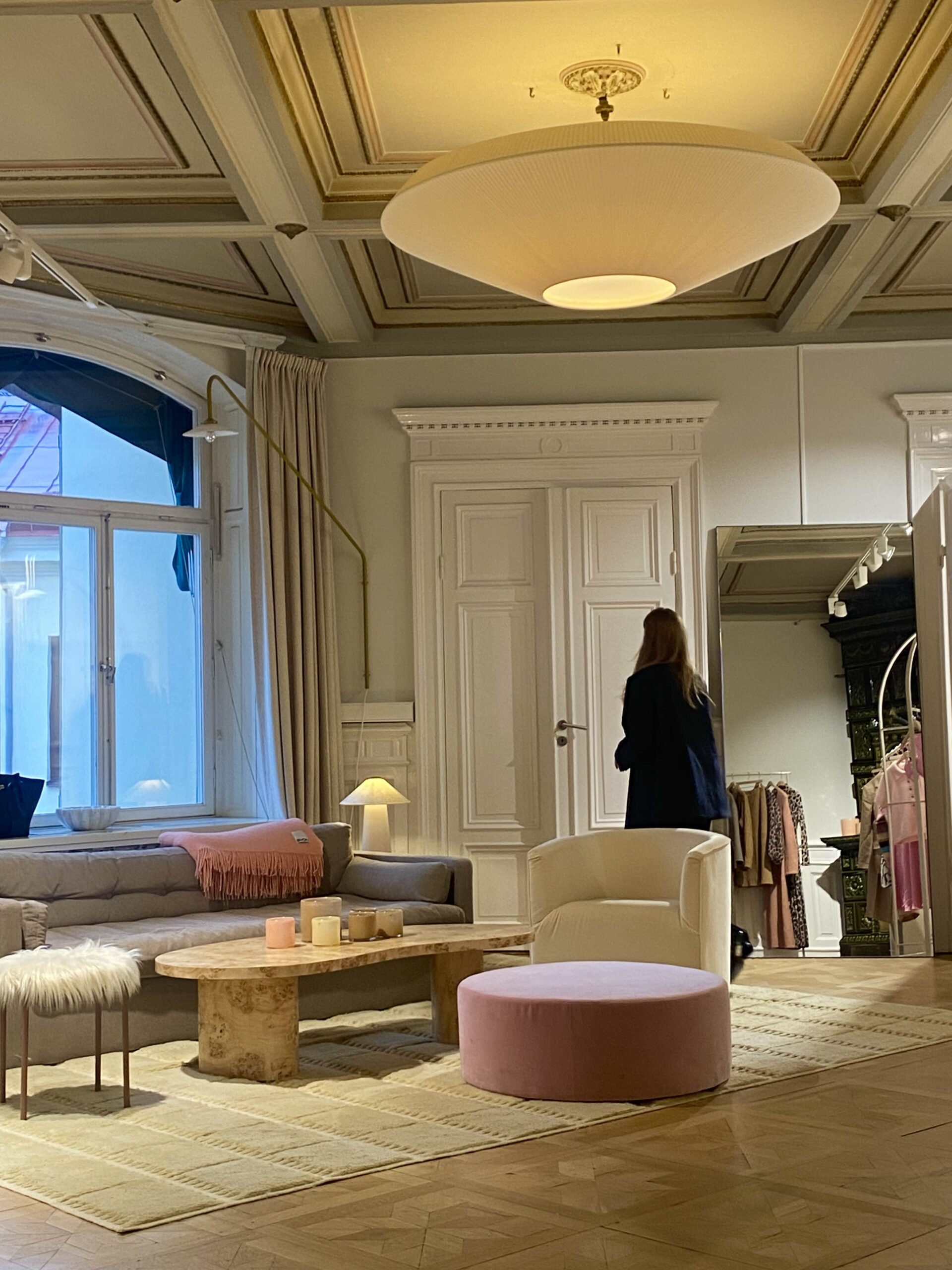 Showroomslunch och glimt av nya tider