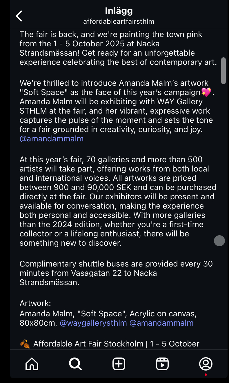 Affordable Art Fair -posterboy