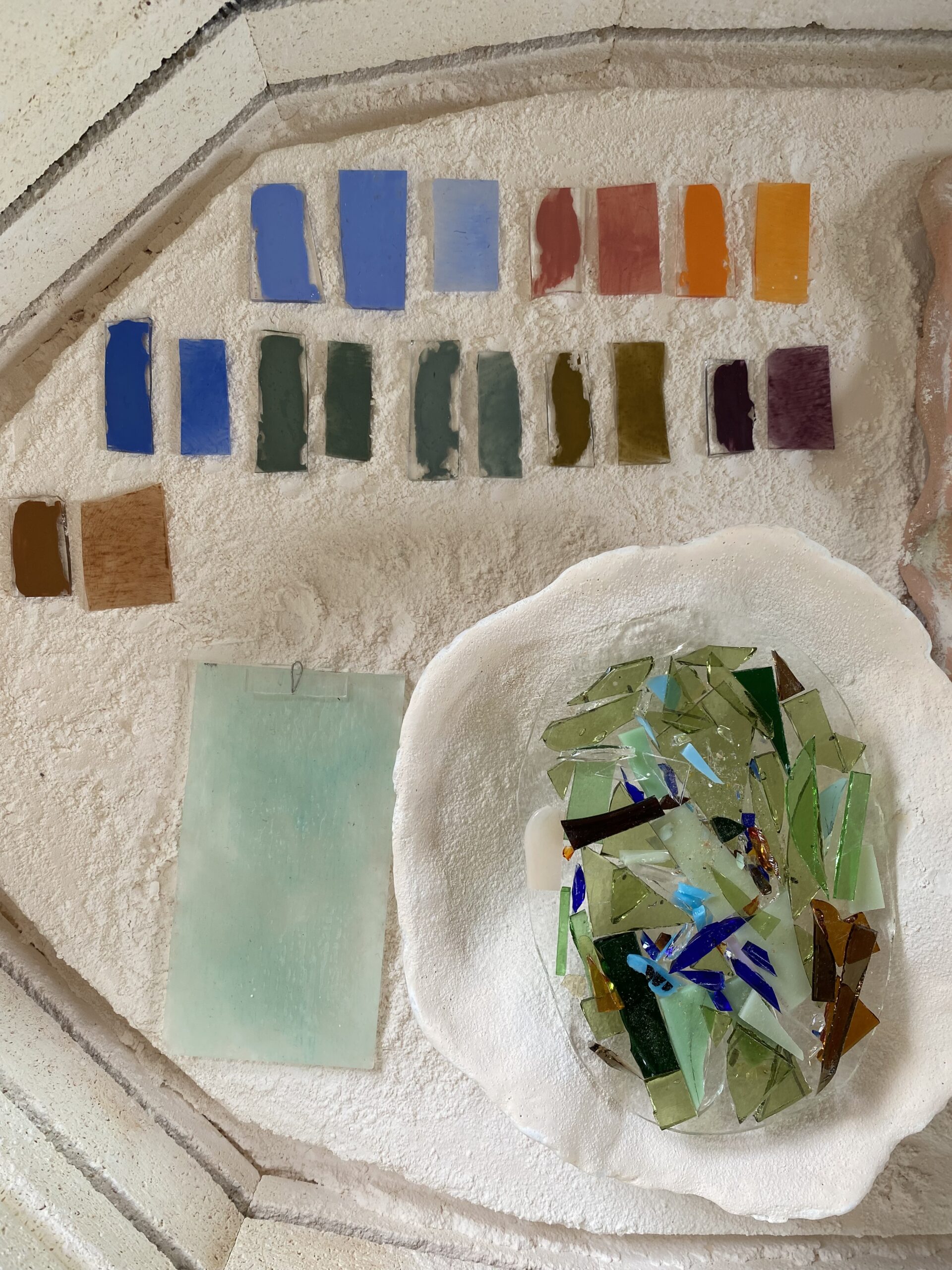 Färgtester och att få ärva konstnärsmaterial