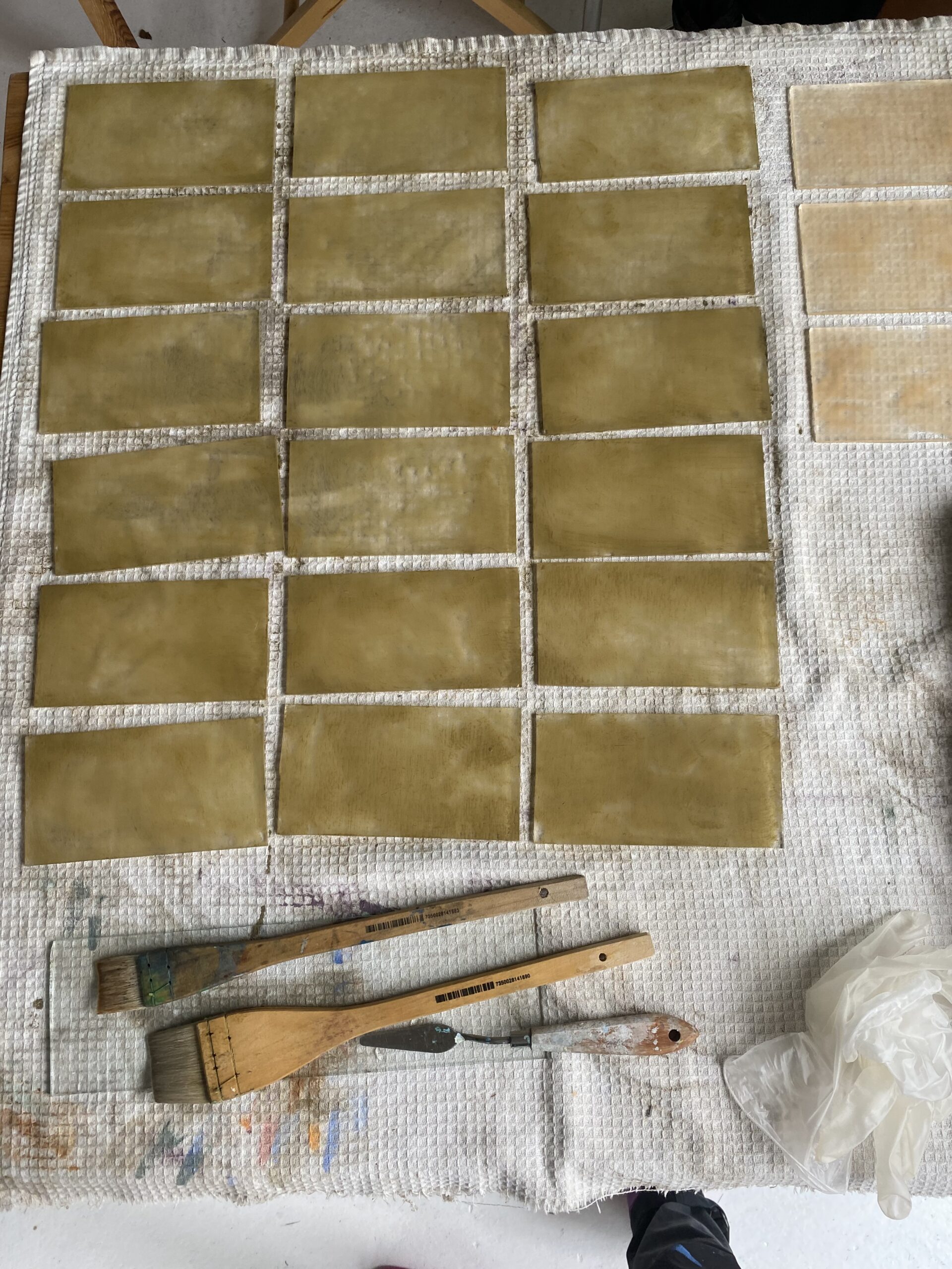 Progress av glasinstallation och de nervösa sista två veckorna